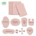 JHZ200 Foot Care Pain Relief Silicone Flannel Soft Foot Care Corn Protectors Pad for Protectors Cushion