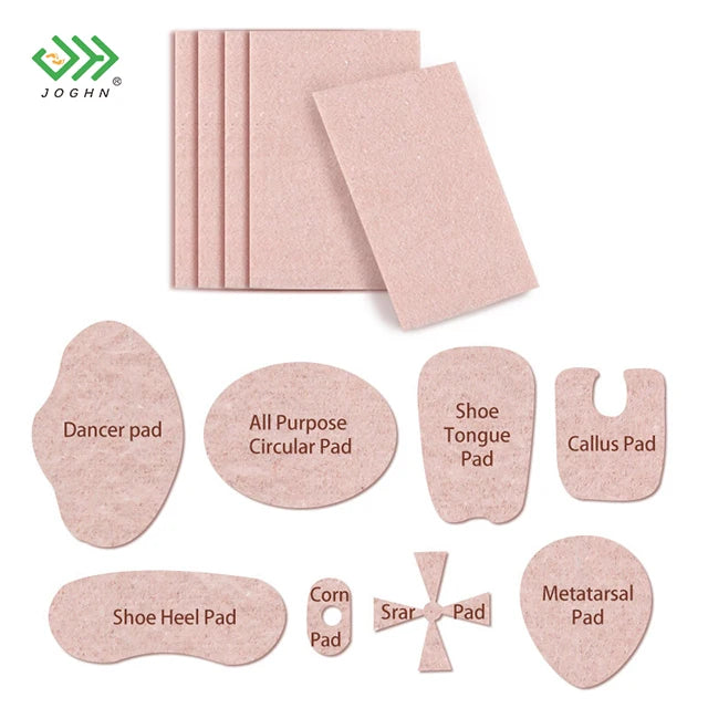 JHZ200 Foot Care Pain Relief Silicone Flannel Soft Foot Care Corn Protectors Pad for Protectors Cushion