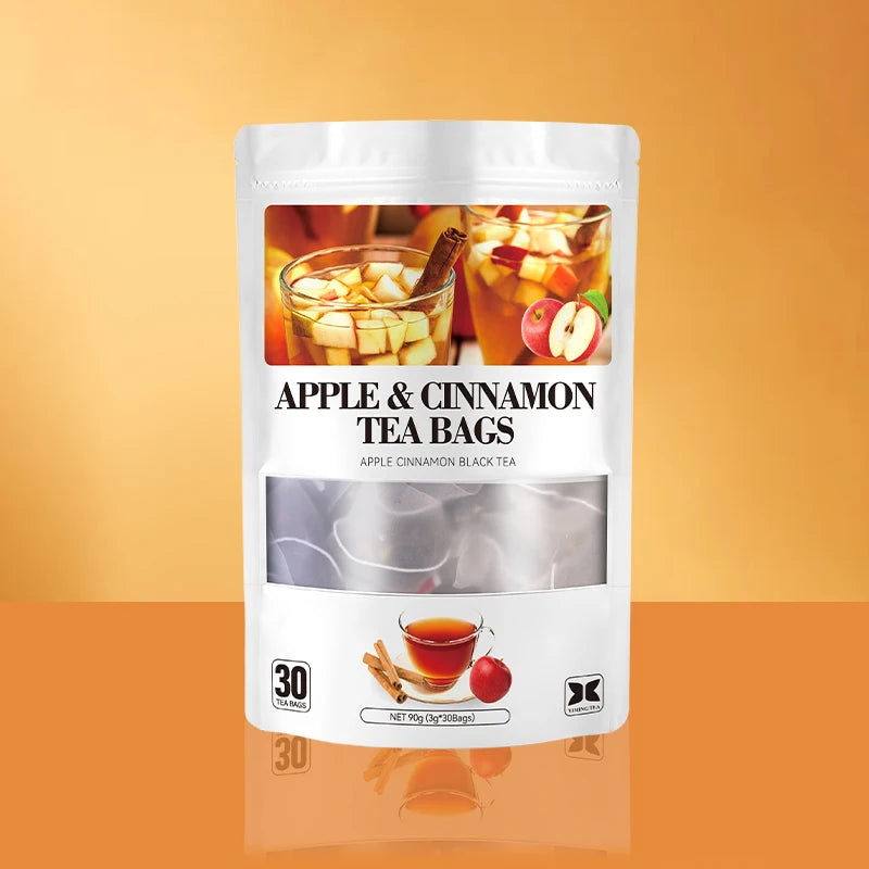Chinese apple Cinnamon Black Tea Herbal Pick-me-up Period Pain Relief Digestion Appetite Booster Vitamins Fat Burning Sweet Tea