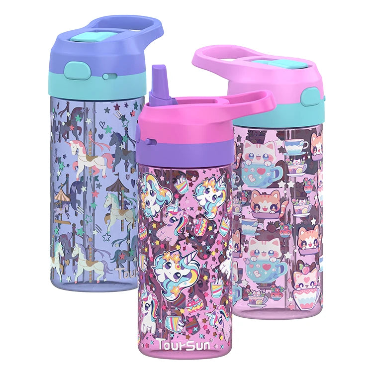 Hot Selling School Kids Sport Students Outdoor Sport Custom Drinking Plastic Water Bottle