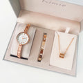 Luxury Watch Dropshipping Watches and Bracelet Relogio Femininogold Valentine Day Gift Box for Women