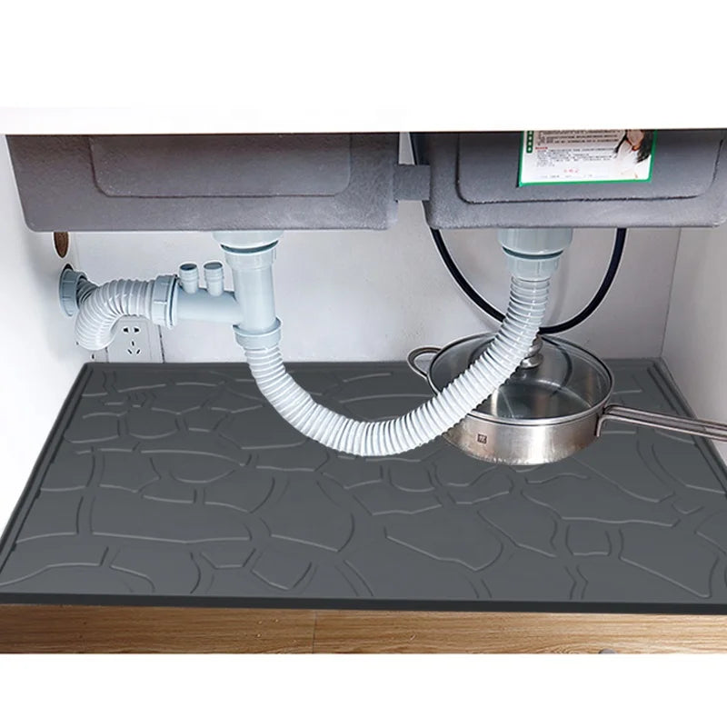 Hot Selling Kitchen Under the Sink Silicone Mat Waterproof Anti Slip Cupboard Silicone Drain Sink Mat MegaBDM