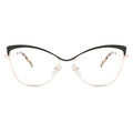 Special Individual Design Ready Stock Metal Spectacles Eye Frames Glasses Women