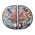 Circular Cloud Patterned Embroidery Fabric With Adhesive Backing Hot Stamping Embroidery Patch Hot Stamping Lace Accessories