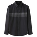 2026 Large Size Men's Long-sleeved Shirt Plus Casual Loose Fat Fashion Men's Shirt Fat