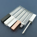 5ml Custom Empty Square White Black Plastic Lip Gloss Tube Container Packaging Lipstick Lipgloss Tubes Bottle