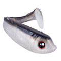 10pcs/bag Fishing Shad Lure Double Colors Bass Isca Trout Fishing Bait Long Casting Fishing