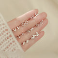 Fine Jewelry Simple Stud Earrings 925 Sterling Silver Wholesale Stud Earrings for Women