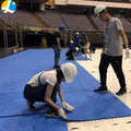 LHDT Portable Roller Skating Flooring Tiles Interlocking Inline Hockey Mats