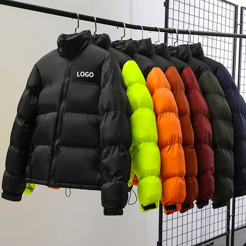 Down Winter Coat Custom logo Cropped Fashion Puffer Jackets for Men 2023