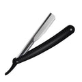 Private Label Professional Mens Straight Metal Stainless Steel Shave Single Blade Straight Edge Barber Shaving Safety Razor