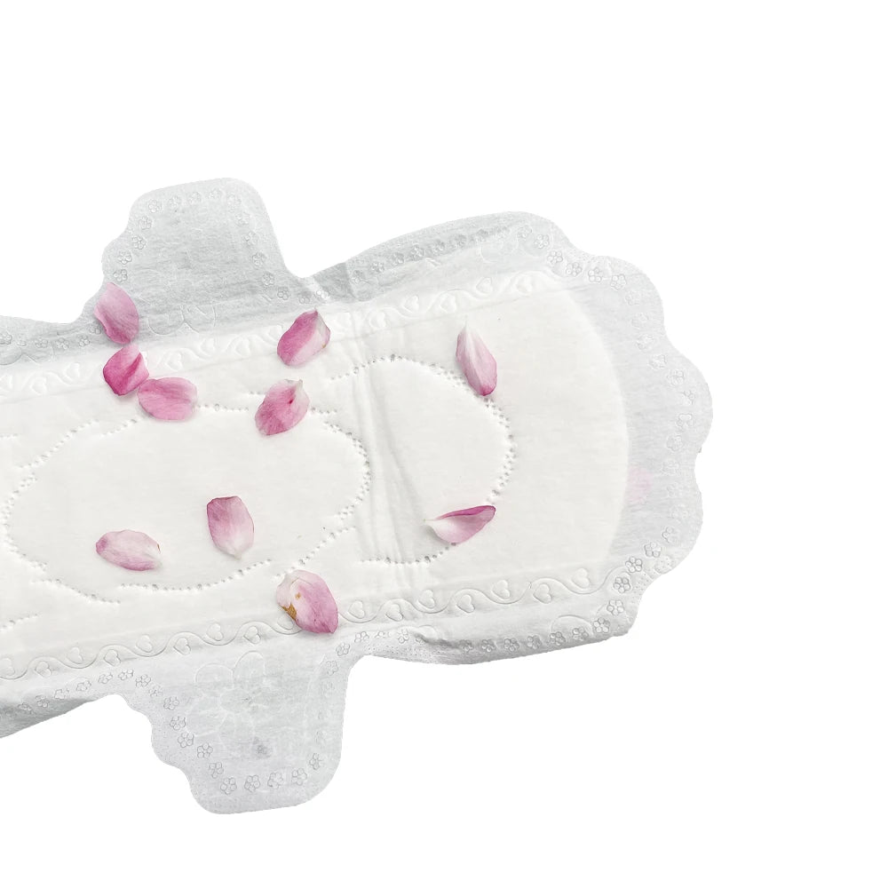 Factory's Feminine Hygiene Products Super Soft Organic Cotton Sanitary Napkins High Absorbent Breathable Disposable Winged