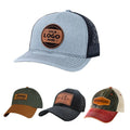Manufacturars Fast Beanie Trucker Hat Heat Transfer Patches Wholesale Laser Engraved Personalized Adhesive Custom Leather Patch