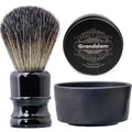 ZY Shaving Brush Kit Barber Brush Resin Handle Synthetic Hair Brush Shaving Bowl Soap Shaving Barber Shop Bathroom Beard Care