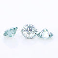 Starsgem Synthetic Stone Bluish Color Bottom See Light Blue Round Moissanite Top See Super clear Moissanite Diamond Per Carat