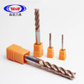 Strawberry Fresa Solid Carbide End Mills Cnc 4Mm 6Mm 4 Flute Spiral up 1/4 Carbide Cutter End Mill 2F 3/8 Compression Router Bit