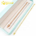 Ready to Ship 925 Sterling Silver 3mm Half Bezel Moissanite Tennis Bracelet Custom Women Iced Out Moissanite Bracelet