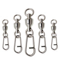OEM ODM 4# 6# 8# Fishing 304 Stainless Swivels Fishing Lure Snap Swivels Ball Bearing Swivels Fishing Tackle Accessories Gear