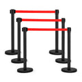 China Factory Wholesale Crowd Control Retractable Belt Queue Barrier Pole Queue Line Plastic Traffic Barrier