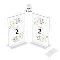 Hotselling Clear Acrylic double-sided sign holder 4x6 inches tabletop display stand display sign holder for cafe
