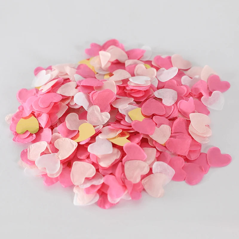 EASTERN 10g Mixed Colors Confetti Disposable Heart Shaped Paper Wholesale Party Decorations for Wedding Graduation Ramadan Theme
