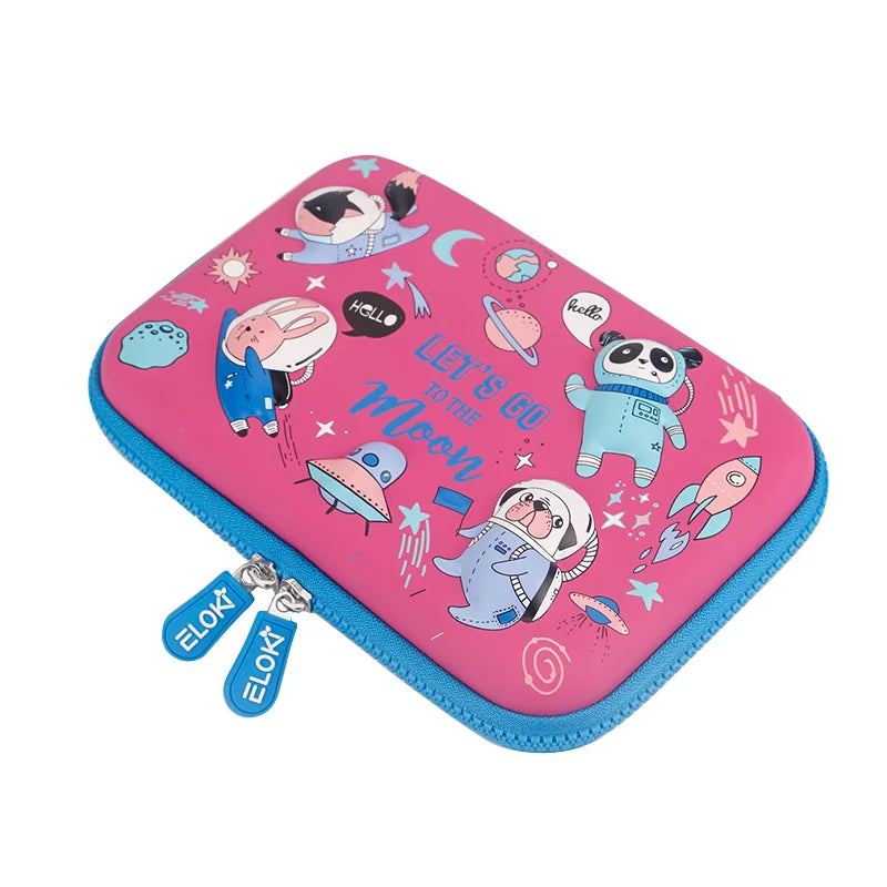 Custom Logo Neoprene EVA Pencil Case Factory Price 3D Animal Design Special Purpose Bags & Cases