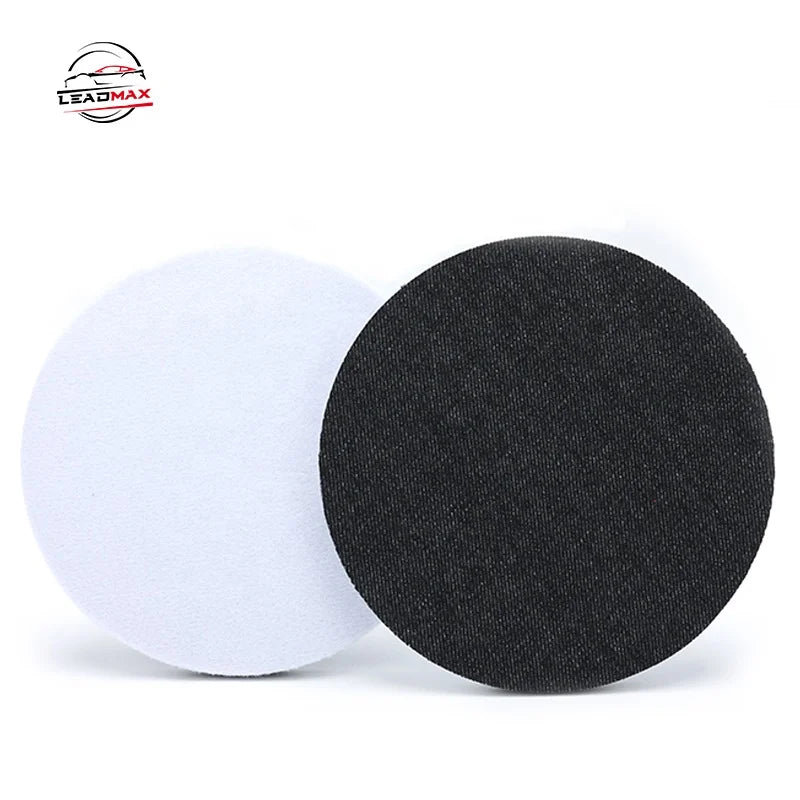 LEADMAX Denim Buffing Foam Pads OEM Car Polisher Set with Medium Abrasive for Removing Orange Peel and Scratches
