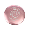 Pink Color Aluminum Handy Folding Mirror With Laser Logo  Metal Pocket Small Mirror for Lady Gifts