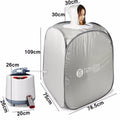 Modern 1500W Electric 3.0L Steam Sauna Stainless Steel 304 Waterproof Acrylic Auto Protect Transom Windows Apartment Use
