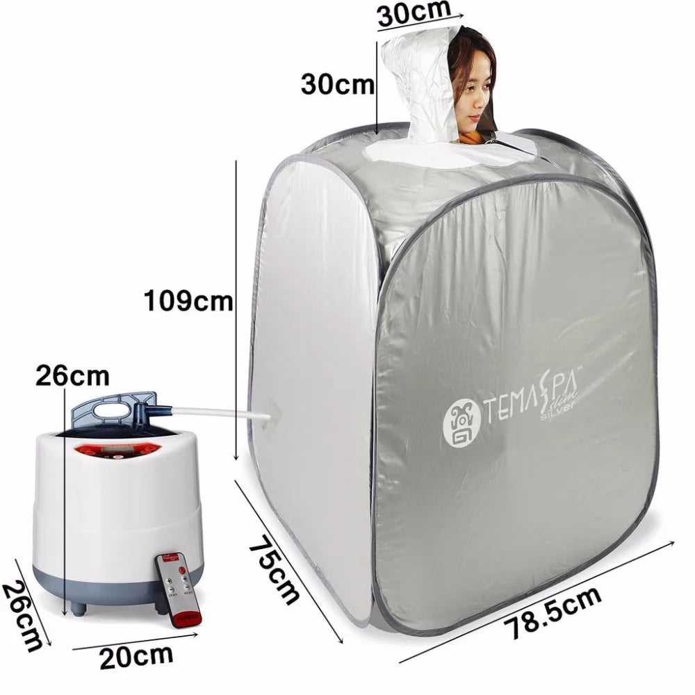 Modern 1500W Electric 3.0L Steam Sauna Stainless Steel 304 Waterproof Acrylic Auto Protect Transom Windows Apartment Use