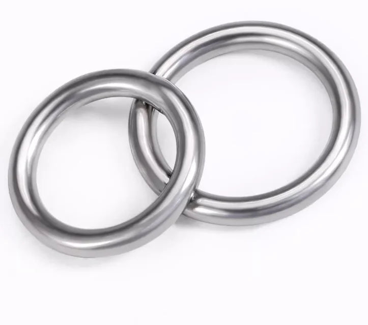 Customized 304 316 Stainless Steel Metal Solid Welded Circle Round Seamless O Rings