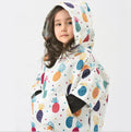Cartoon Custom Pattern Beach Microfiber Sand Free Shawl Hooded Kids Poncho Towel