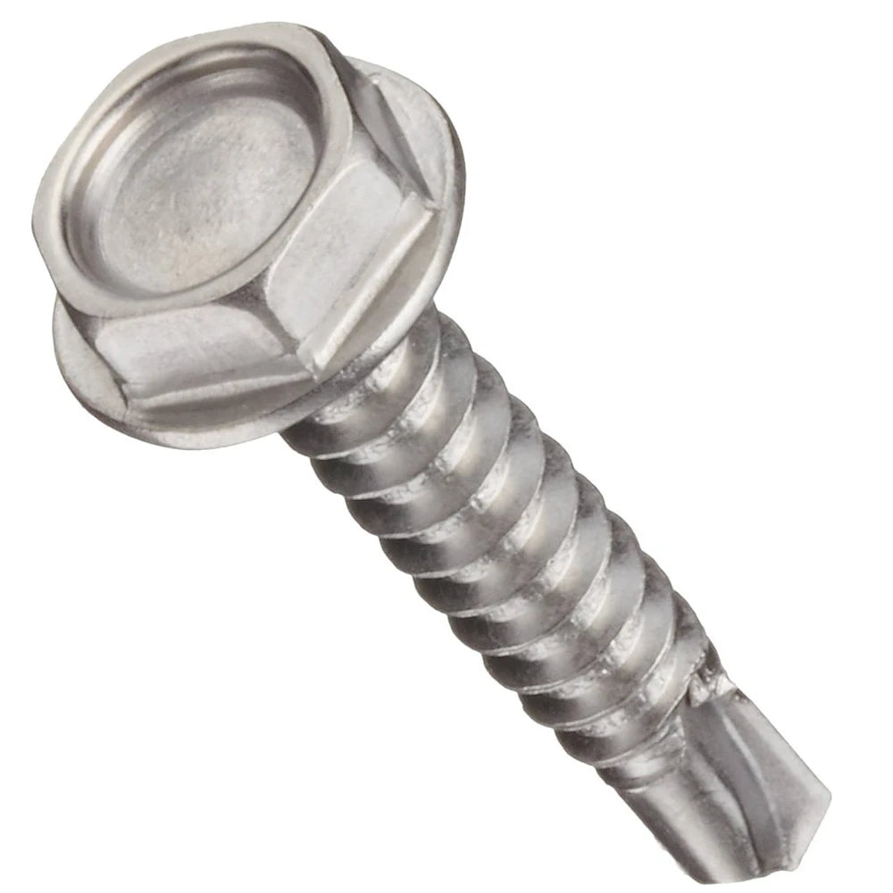 Metal Galvanized Hexagonal Hex Head Stainless Steel Self Drilling Screw Roofing Screw Tek Tapping Screw With Rubber Washer