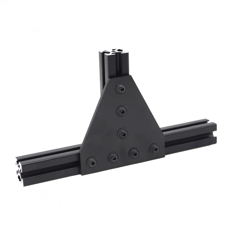 China Manufacturer 6443 Cnc  Rohs Oem Odm 10 Series  7 Hole T Shape Joining Aluminum Plate for Aluminium Profile  10/15 Inches