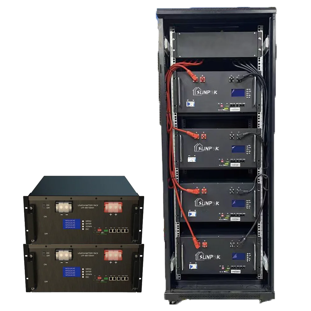 SUNPOK Rack Lithium Battery 48V 100Ah 200Ah 314Ah Pack Lifepo4 Battery 5kWh 10kWh 16kWh Home Energy Storage System