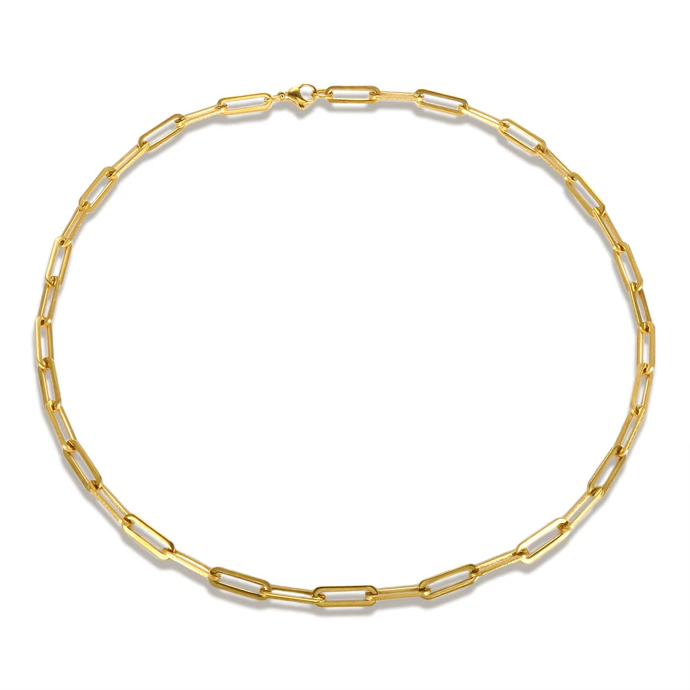 Costume Jewelry Wholesale 18k Gold Stainless Steel Jewelry Chain Necklace for Woman