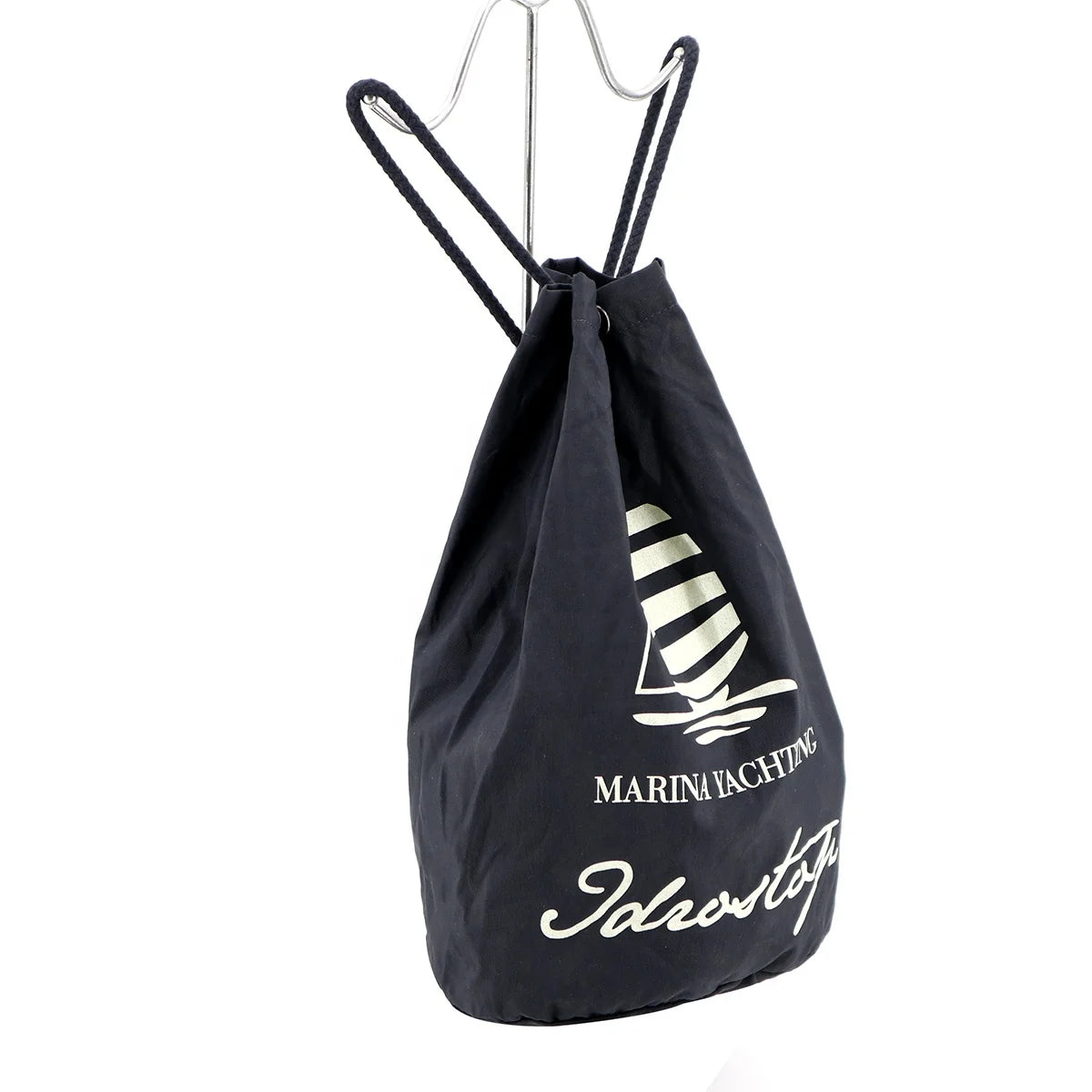 Custom Nylon Fabric Drawstring Backpack Bag Printing Logo Promotional Sport Bag