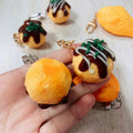 Octopus Meatballs Snapper Braised Japan Pendant Bag Key Ring Hanging Student Gift Imitation Food Simulated Takoyaki Keychain