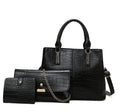 2022 New Hot Sale PU Leather Custom Female Hand Bag 3 in 1 Handbag Set Women's Shoulder Bags Handbag