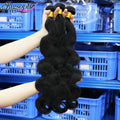 Bigsophy 12A Grade Virgin Cuticle Aligned Natural Black Color Remy Hair Bundles10 to 30 Inch Body Wave 100% Human Hair Bundles