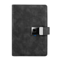 Multifunction Use Fingerprint to Unlock PUleather Notepad 8000mAh 1000colors A5 Size Wireless Charger Power Bank Diary Notebook