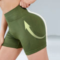 FLW Women's High Waisted Seamless Yoga Shorts Soft Booty Lifting Gym Fitness Workout Shorts with Tummy Control Made From Spandex
