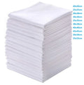 Wholesale 100% Cotton Multi-Size White Blank Bandana Handkerchief for Outdoor Tie Dye DIY