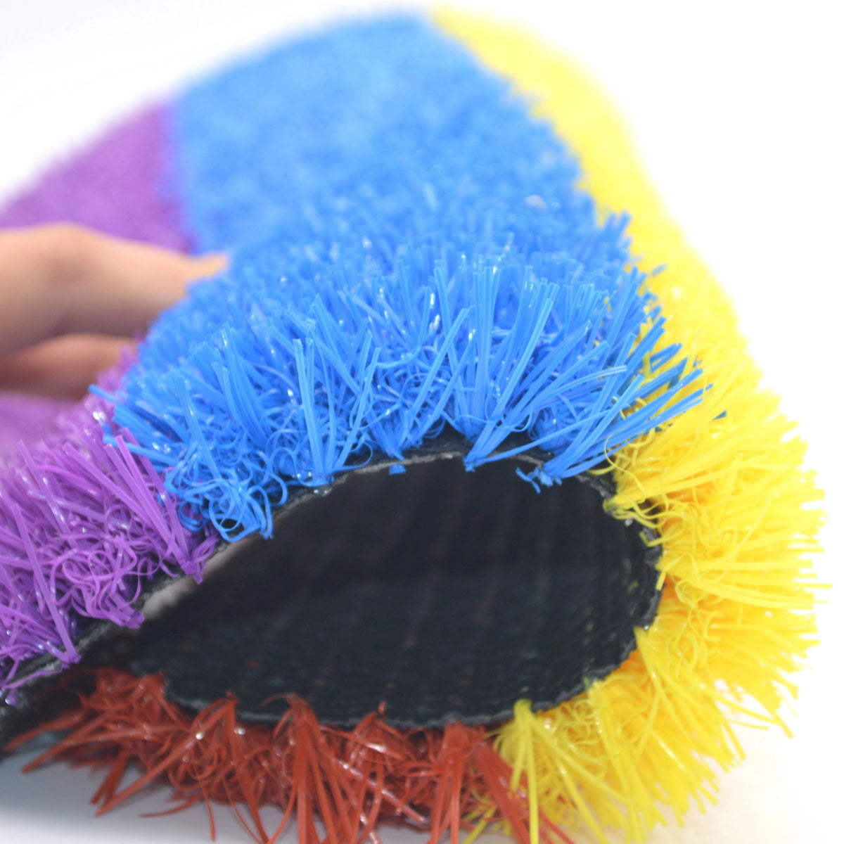 XIAOU 25mm Factory Supply Rainbow Multicolor Artificial Grass Colorful Synthetic Grass for Garden