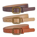 Ladies Vintage Leather Belt Alloy Pin Buckle 1.8cm Width 106cm Length Colorful Alloy Material Cow Hide Wholesale Personality