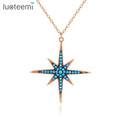 LUOTEEMI 2023 Fashion Star Necklaces Pendant Bohemian Pendant Necklace for Women Jewelry Accessories