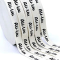 Wholesale Good Quality Natural White Printed Logo Cotton Ribbon  Custom 1 Inch 2.5 cm  Striped Cotton Ribbon for Box Wrapping