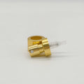 FEA15 20mm Aluminium-Plastic Material  Golden Silver Crimp Pump Sprayer  with Collar for Crimp FEA15mm Perfume  Bottles