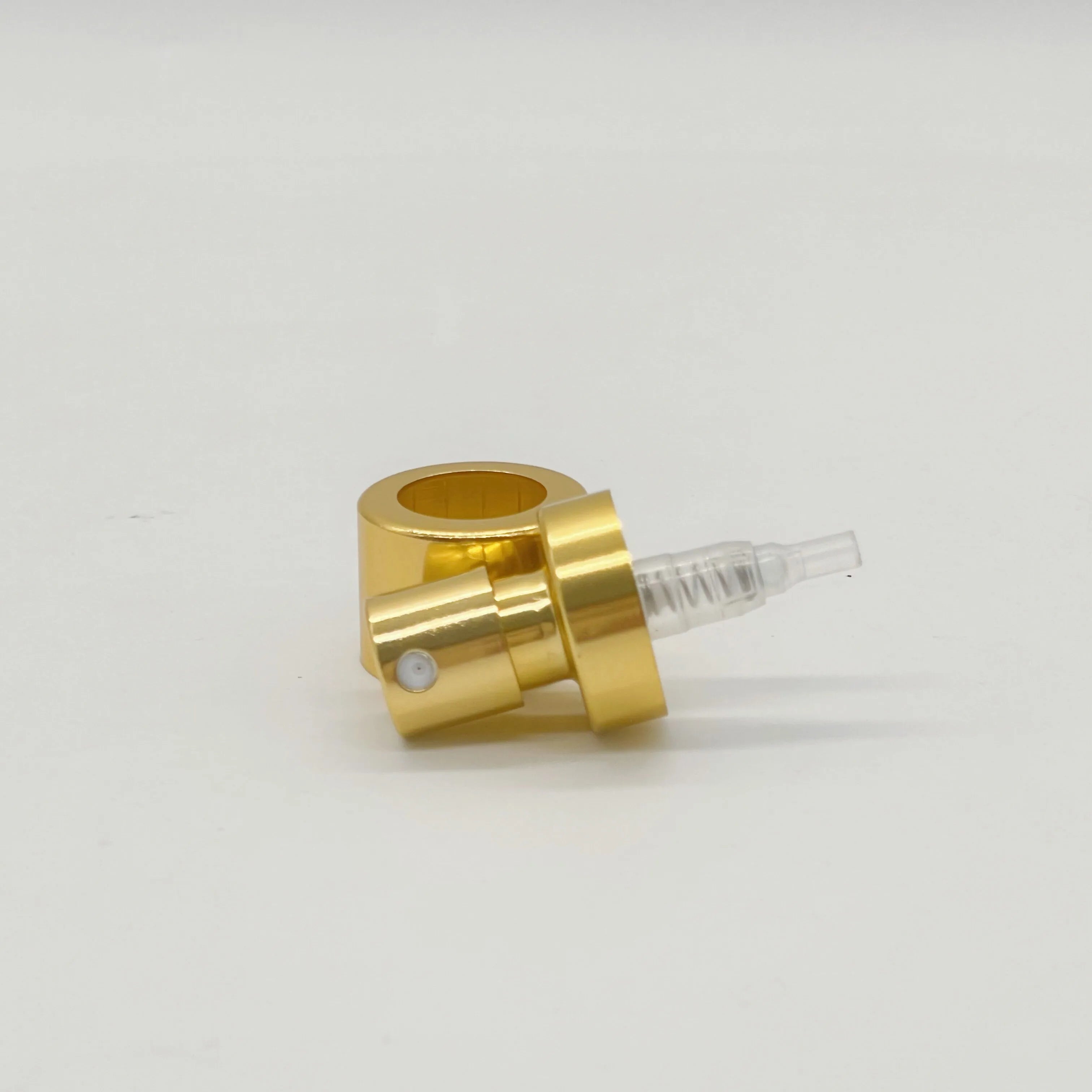 FEA15 20mm Aluminium-Plastic Material  Golden Silver Crimp Pump Sprayer  with Collar for Crimp FEA15mm Perfume  Bottles