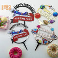 Acrylic Cake Topper for Birthday Party 3D Paintings 'Happy Birthday' Wedding Decorations